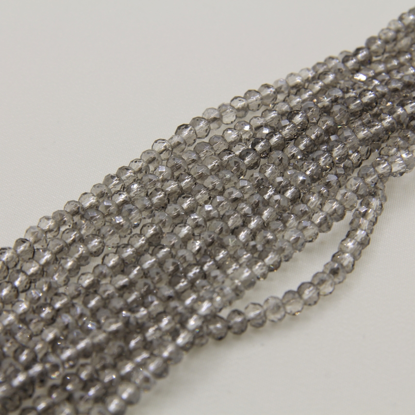 4mm Basık Dizi Kristal Duman Rengi - 10 Dizi - 1