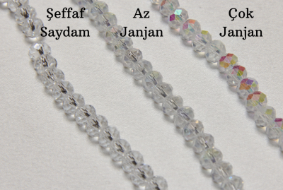 6mm Basık Dizi Kristal 10 Dizi - Çok Janjan - 3