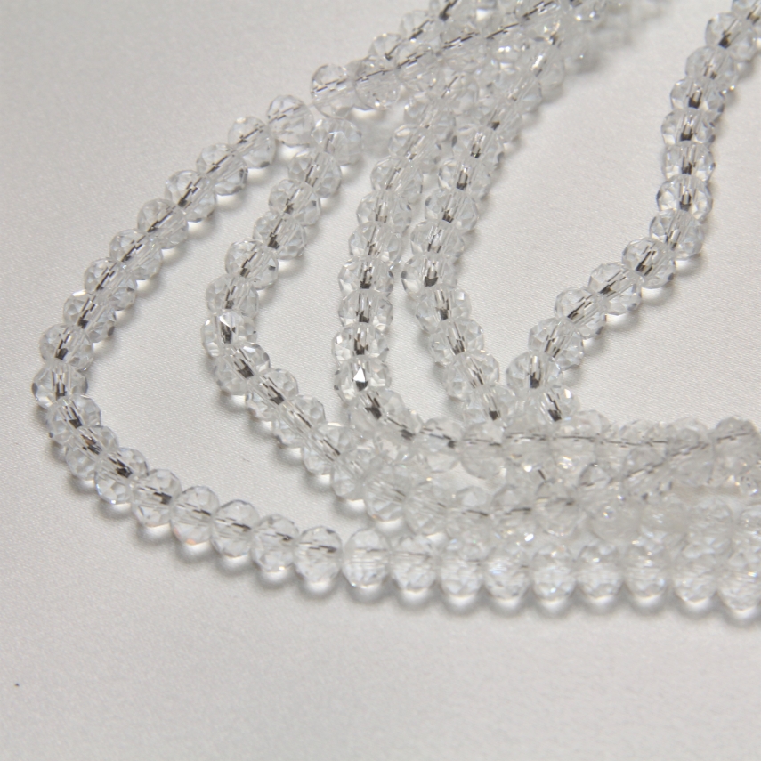 6mm Basık Dizi Kristal 10 Dizi - Saydam - 1