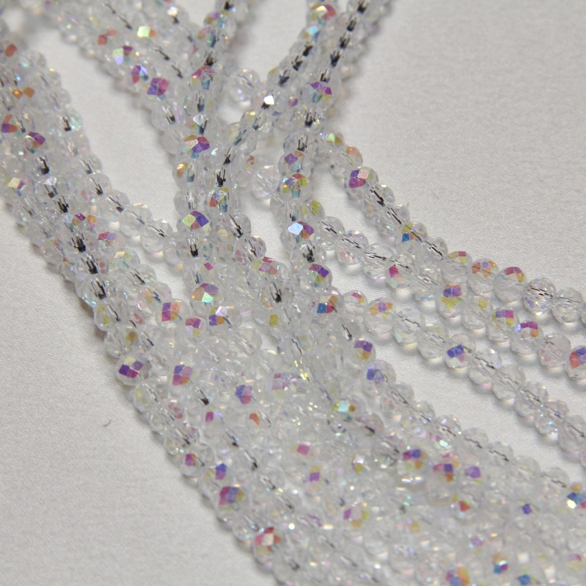 4mm Basık Dizi Kristal Çok Janjanlı - 10 Dizi - 1